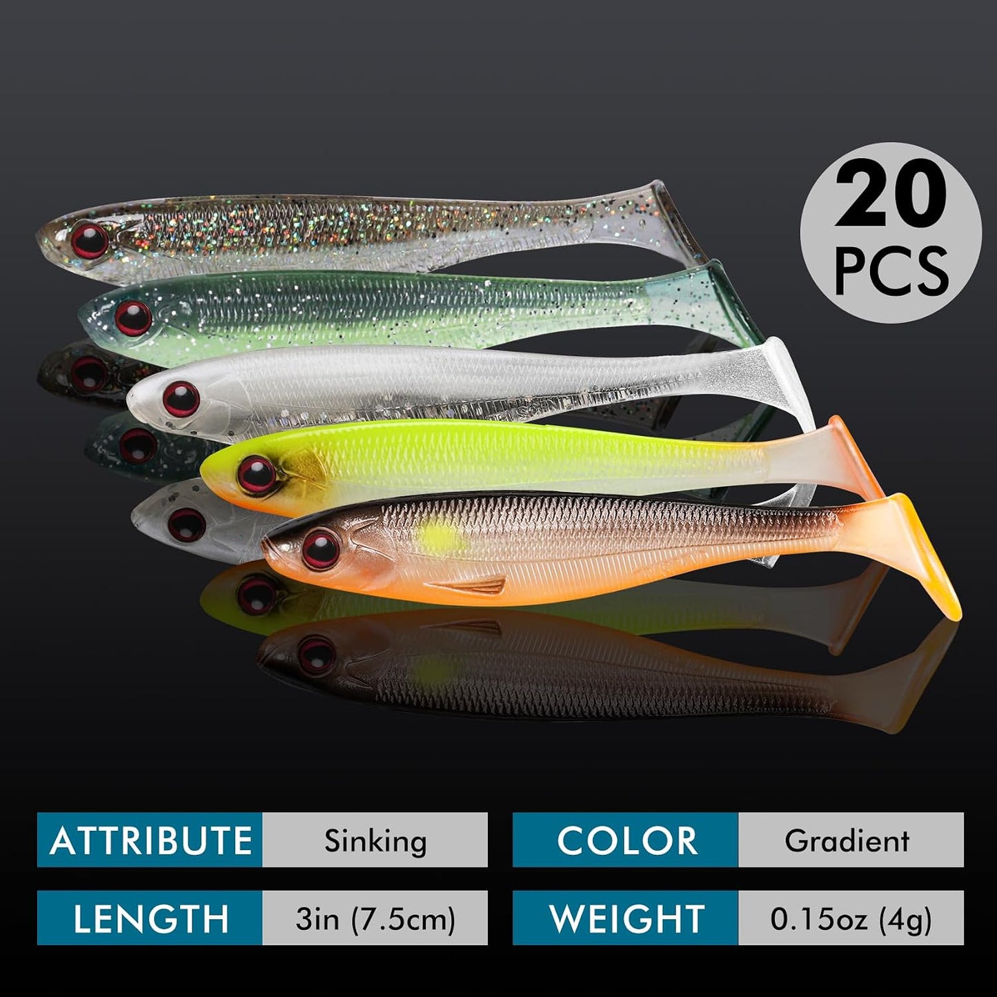 Lanzador pesca suave vibración múltiples cebo