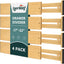 Organiz. cajones bambú ajustable 17-22pulg cocina tocador