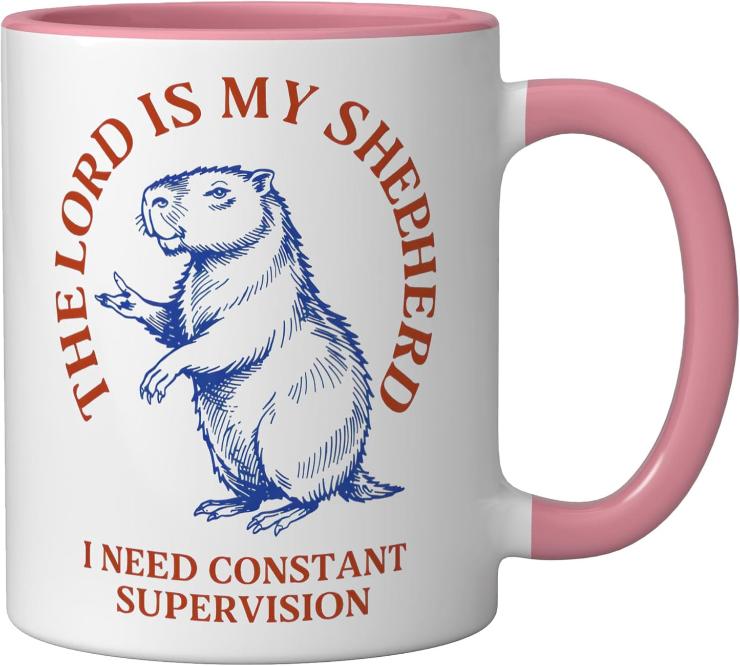 Taza Cerámica Capybara Pastel Pastor