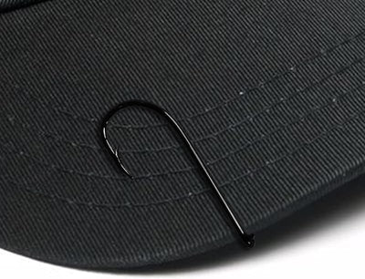 4 Ganchos para Sombrero Acero Carbono Plata Negro Blanco