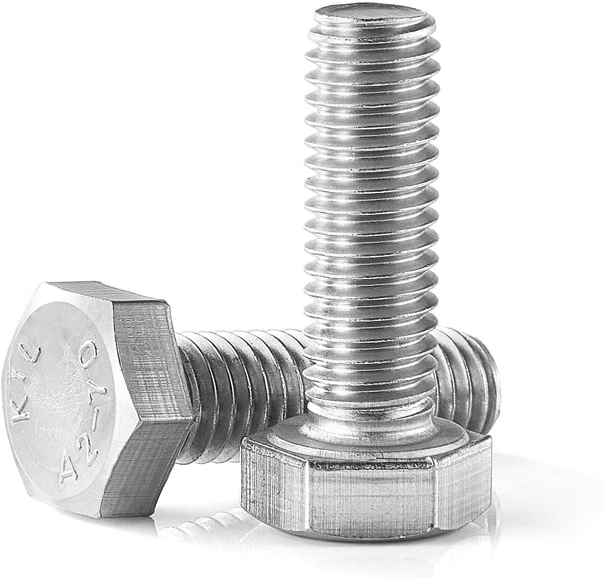 Tornillos hex M5-0.8x35mm acero inox 304 brillante 25uds