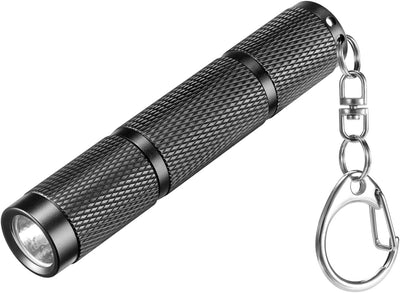 Llavero linterna LED 120 lúmenes aluminio aviación IPX6 negro