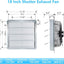 Ventilador obturador 18" control velocidad termostato