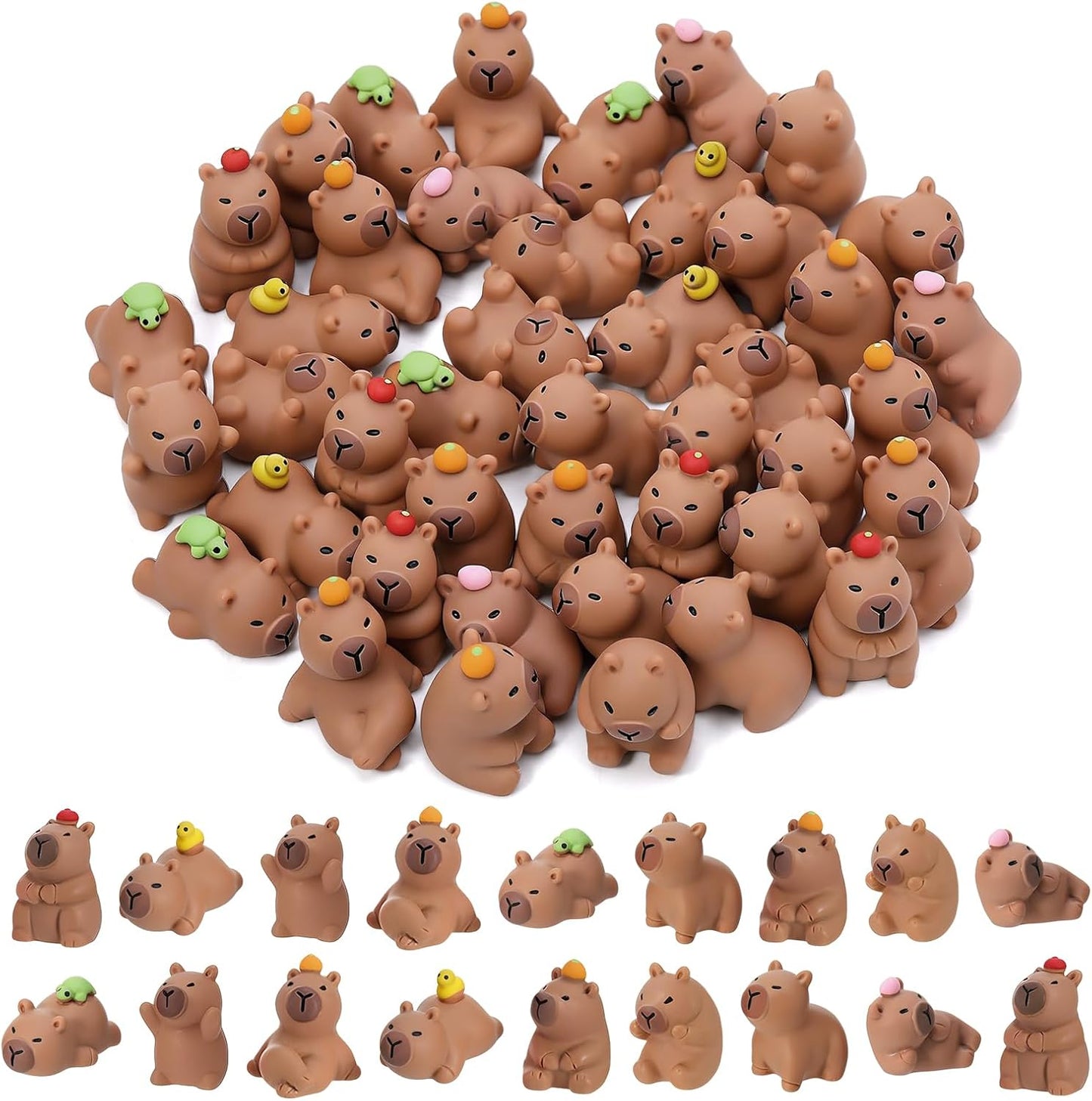 45 Pzas Capybara Resina 9 Estilos Mini Animales Jardín