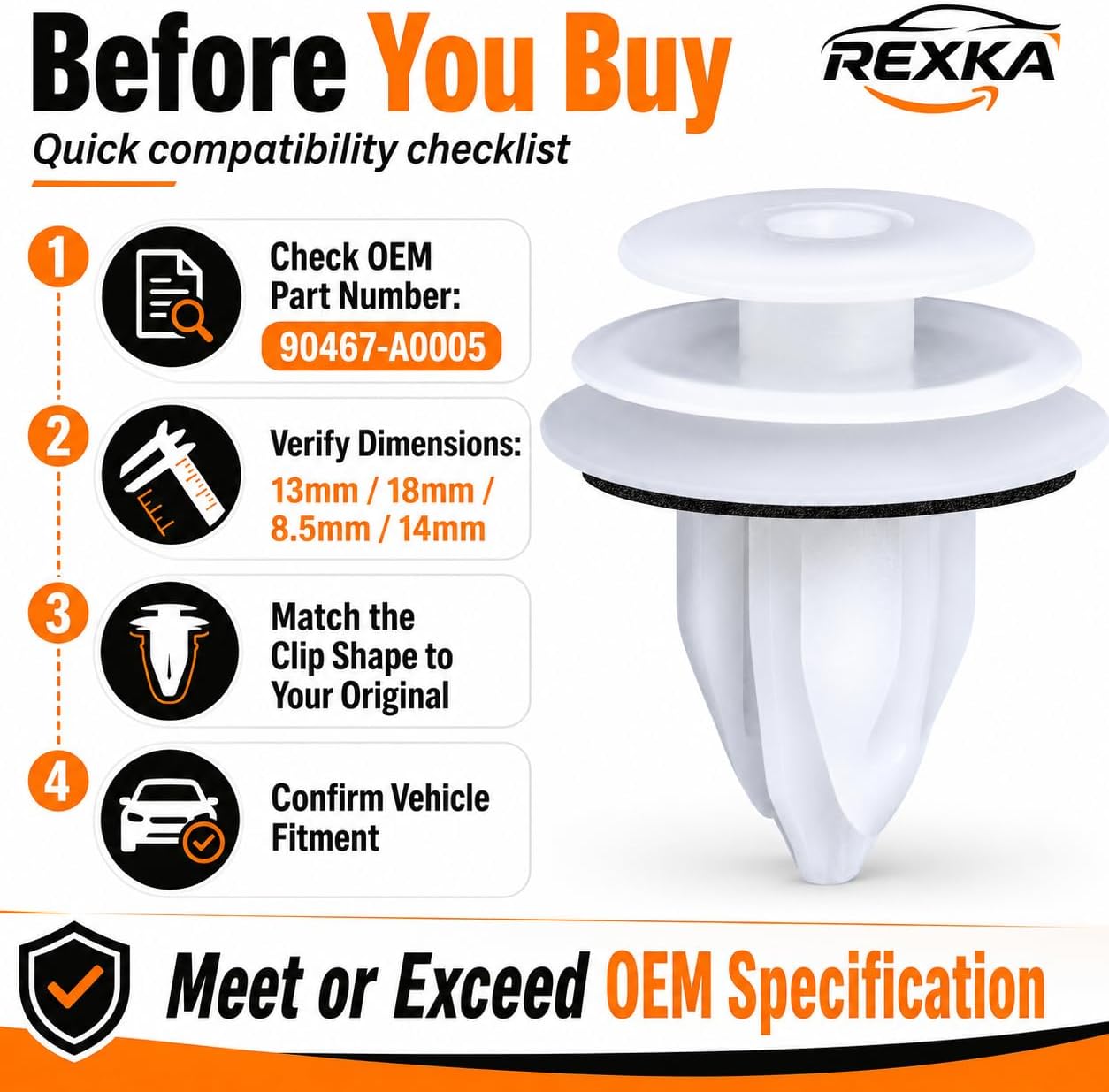 30 Clips Retención Puerta Comp Lexus Toyota