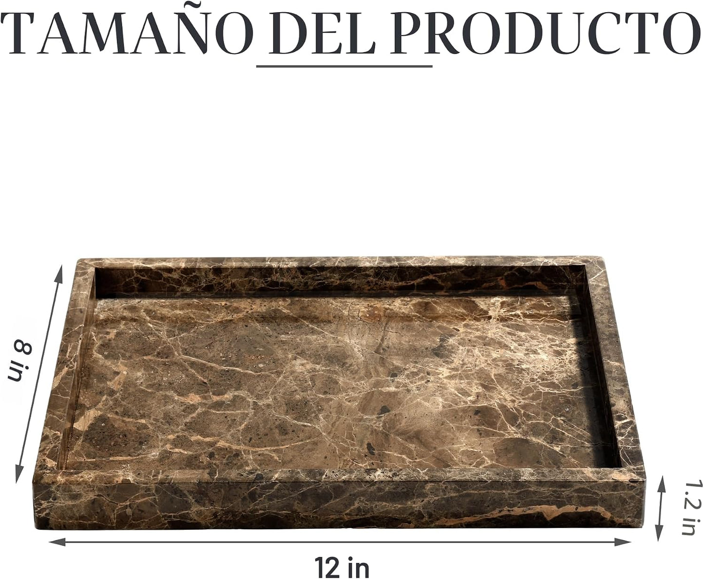 Bandeja mármol natural para baño y cocina lujo