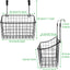 4 Cestas colgantes metal cocina baño 11x9.2"