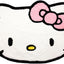 Alfombra Hello Kitty felpa blanca 4x3ft dormitorio sala
