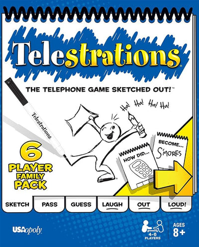 Set mesa Telestrations para 6 jugadores familia