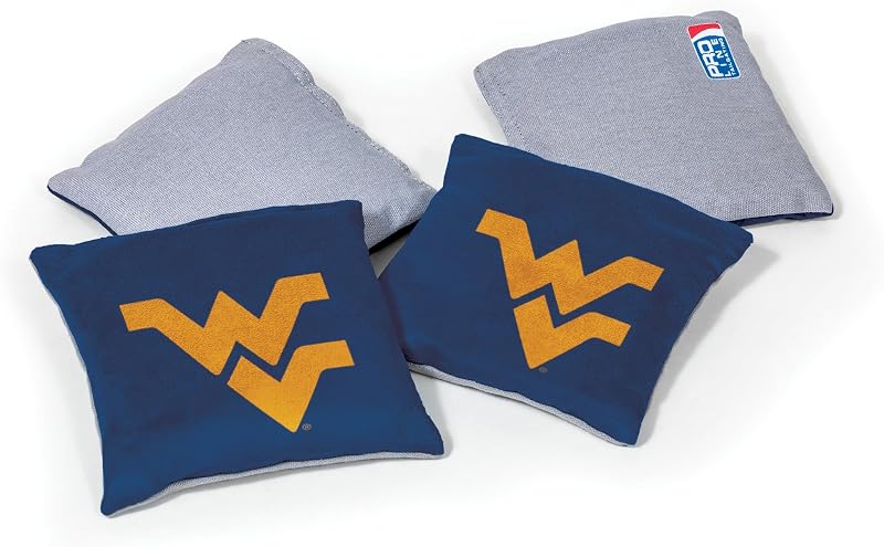Puf doble cara WV Mountaineers 4 bolsas lanzamiento