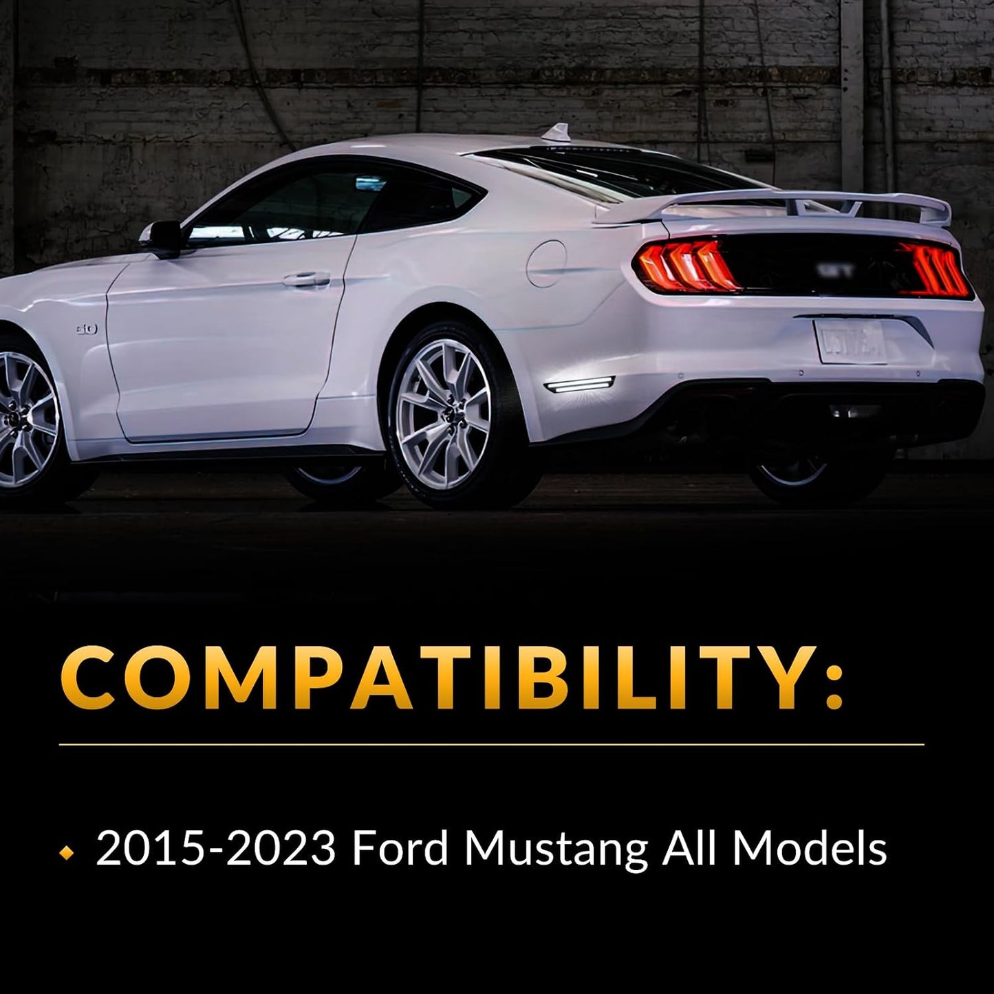 Luces LED laterales traseras Ford Mustang 2015-23 2 Pzas