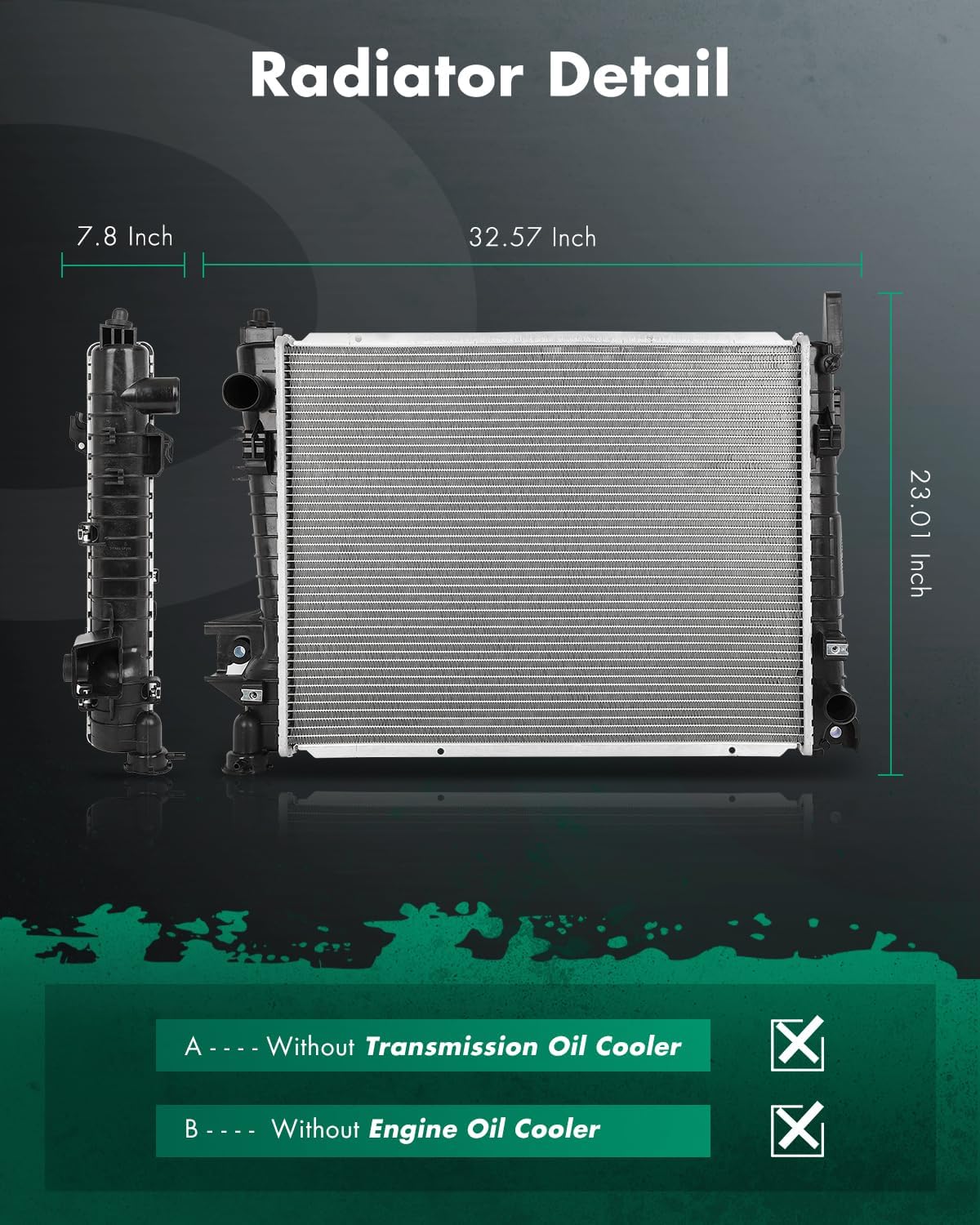 Radiador comp Dodge Ram 5.7L 04-09