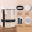 Kit tarro masa madre vidrio 40oz tapa acero inox cubierta tela