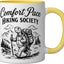 Taza Cerámica para Caminata Lenta Amarillo Blanco