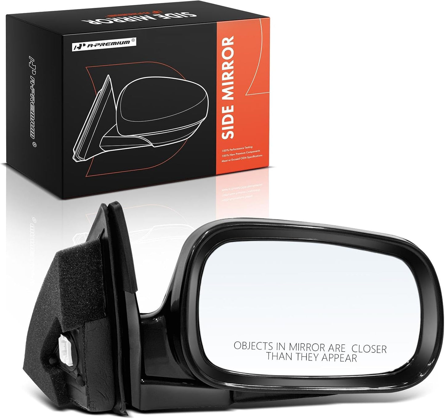 Espejo retrovisor exterior negro plegable manual Honda