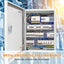 Caja eléctrica exterior 24x16x10pulg NEMA 4X con cerradura