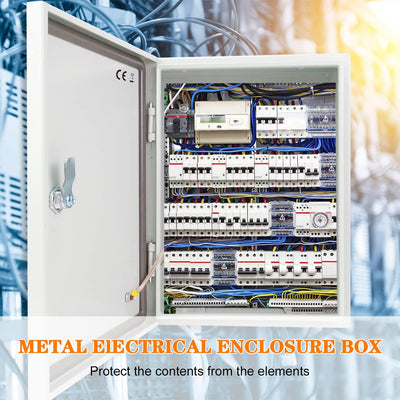 Caja eléctrica exterior 24x16x10pulg NEMA 4X con cerradura