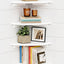 Estantes flotantes esquina blanco set 4 dormitorio niños