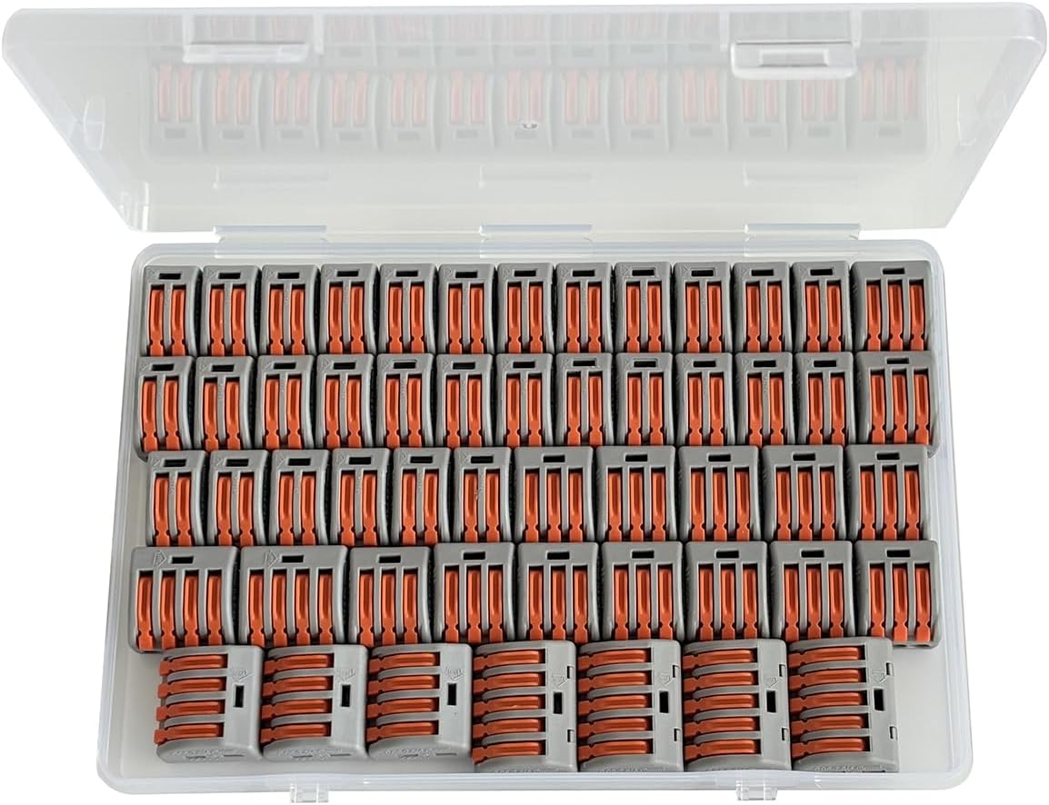 Kit 53 Pzas Conectores Alambre Tuercas 28-12 AWG