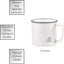 Tazas café gres 16oz diseños cara a cara blanco y negro