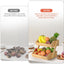Cesta frutas bambú 2 niveles soporte almacenamiento cocina