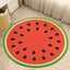 Alfombra redonda sandía para niños dormitorio baño 3ft