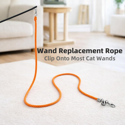 5 Cuerdas Algodón para Gatos con Clips y Campana