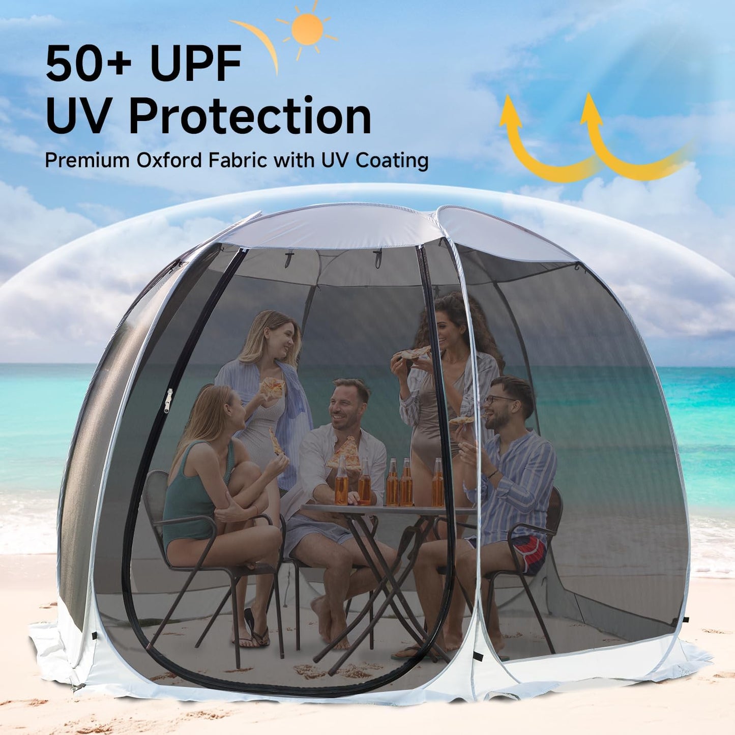 Casa pantalla desplegable 6-15 personas mosquitera