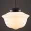 Lámpara colgante cristal estilo vintage negro mate