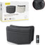Cubo basura cuero automóvil contenedor plegable negro