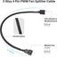Cable extensión ventilador PC 12pulg color negro