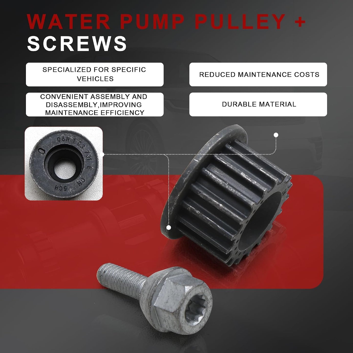 Kit polea bomba agua comp Audi A3 A4 A6 Q7 TT VW