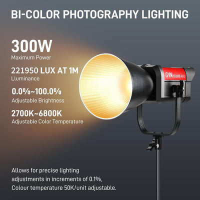 Luz LED bi-color con softbox Bluetooth 2700K-6800K