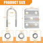 Kit pernos en U remolque 6-1/4" 3500lb 2-3/8" pack 2