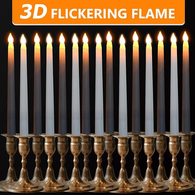72 Velas LED Sin Llama 0.8x11pulg Decoración Navidad Hogar