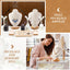 7 Pzas Organiz. Joyas Bambú Soporte Collares Anillos