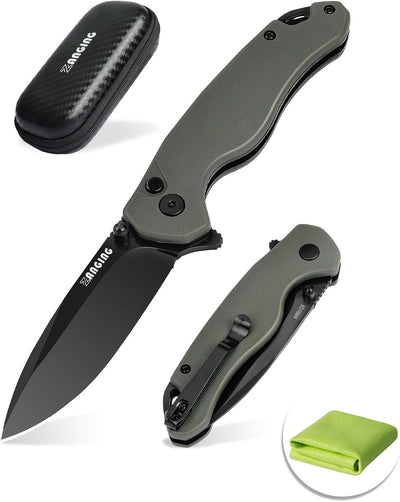 Cuchillo plegable EDC hoja 8Cr14MoV 2.99pulg mango G10
