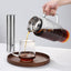 Cafetera frío 68oz vidrio acero inox con tapa hermética