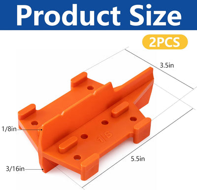 Espaciadores cubierta ABS 1/8 y 3/16 pulg naranja