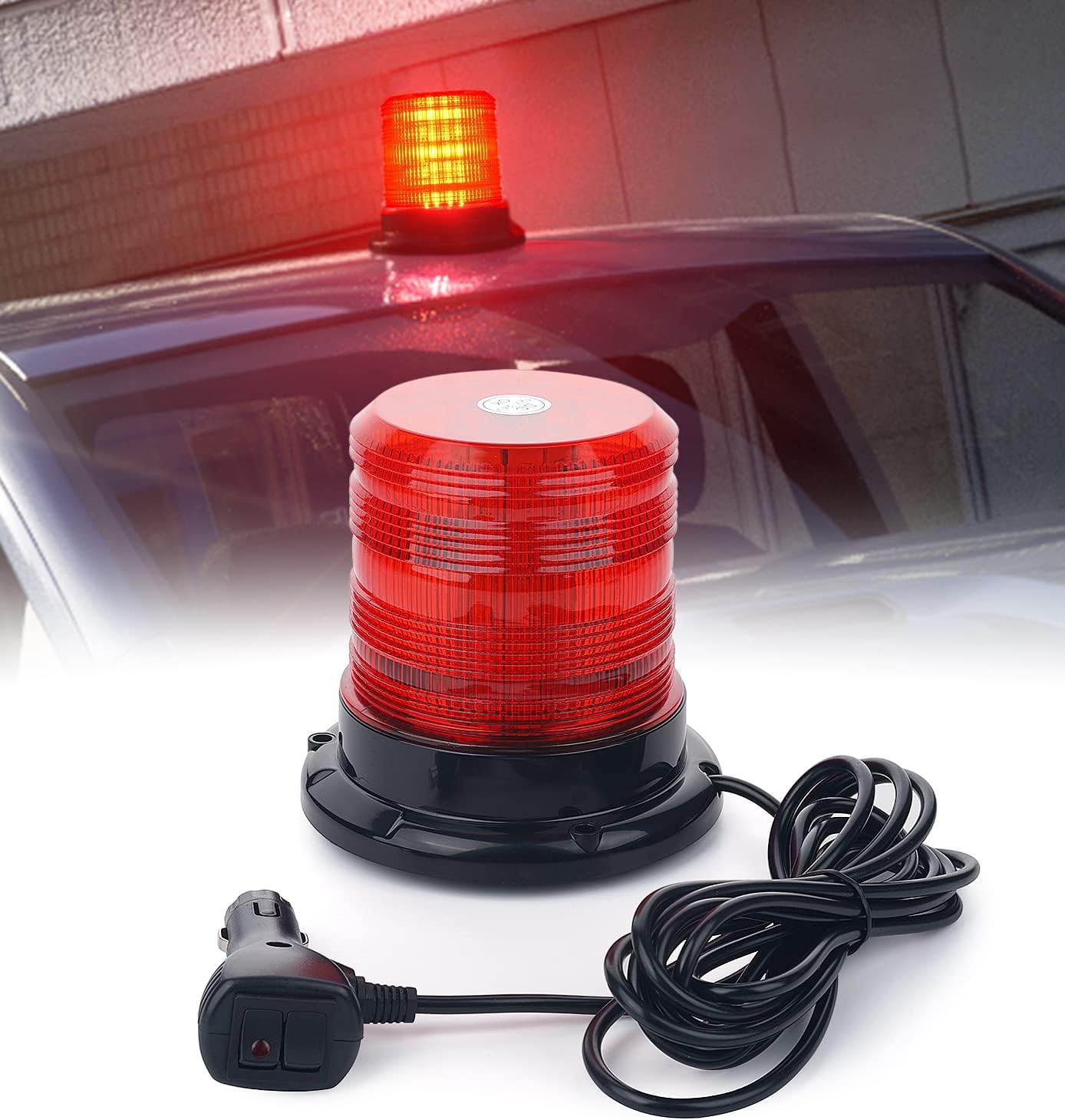 Barra luces estroboscópicas 60 LED rojo carretilla