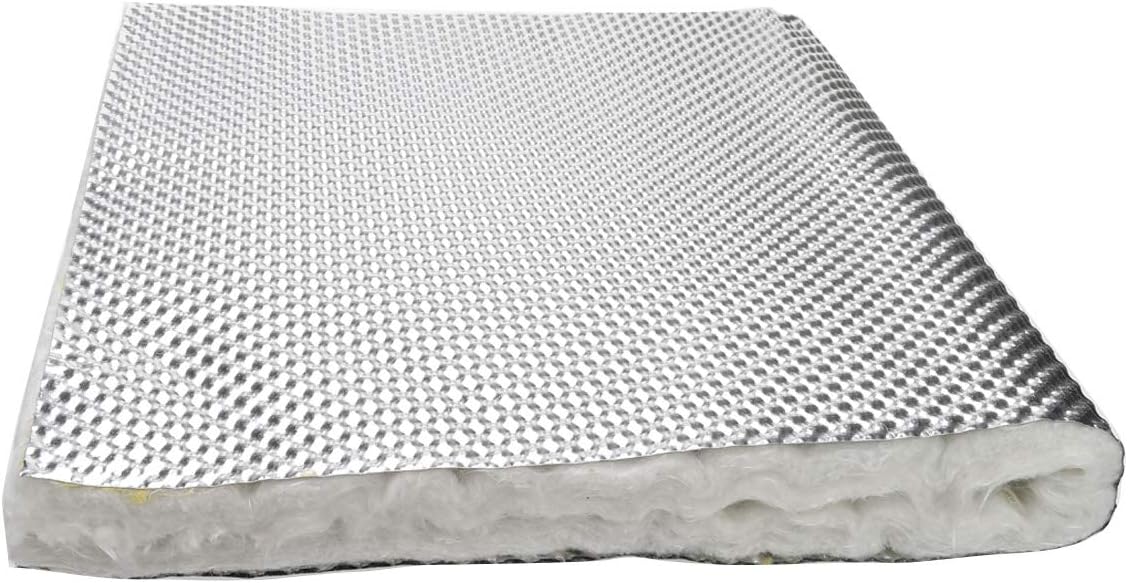 Escudo térmico plateado 0.5x1x3 pies para tubo escape