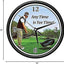 Reloj pared golf club regalo guante bola
