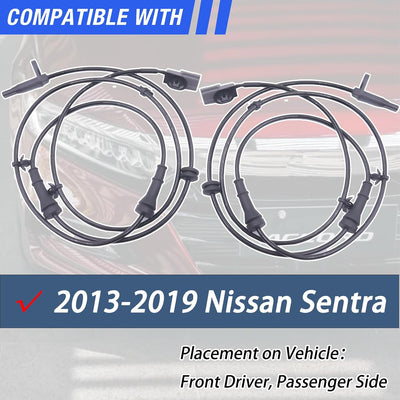 Sensor ABS rueda delantero izq y der Nissan Sentra 2 pzas