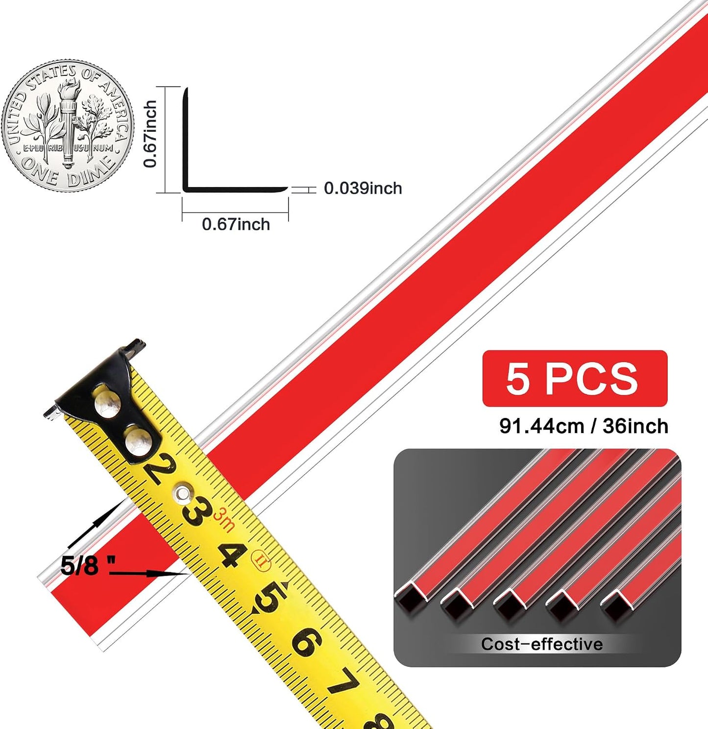 Protectores esquina autoadhesivos 36pulg pack 5