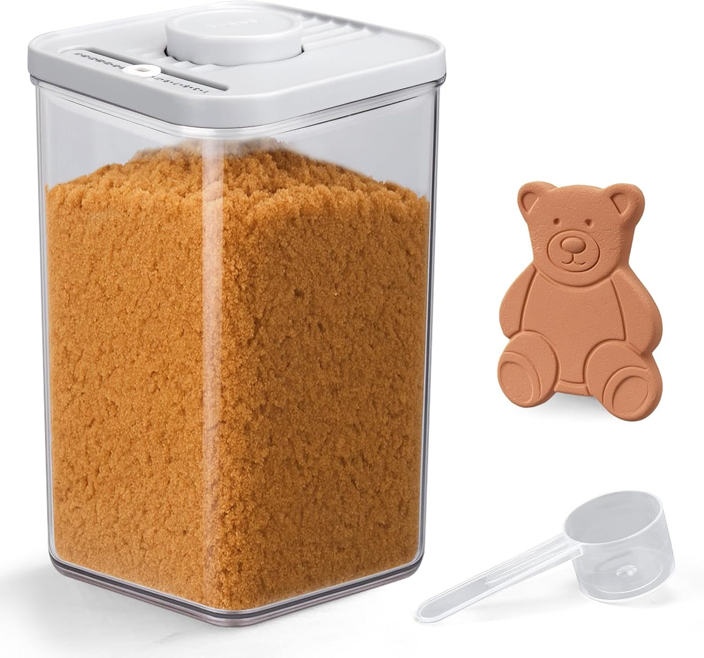 Recipiente hermético 2.8qt para azúcar morena harina café
