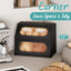 Caja pan encimera cocina madera bambú doble capa