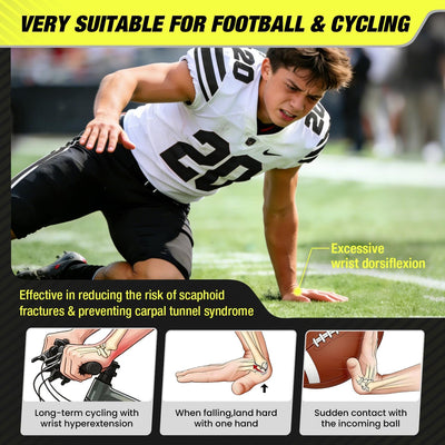 Muñequera protectora fútbol para prevenir lesiones set 2