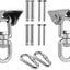 Kit colgadores acero inox con resorte y columpio giratorio
