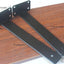 12 Pzas Soporte Estante Flotante Hierro Negro 10pulg
