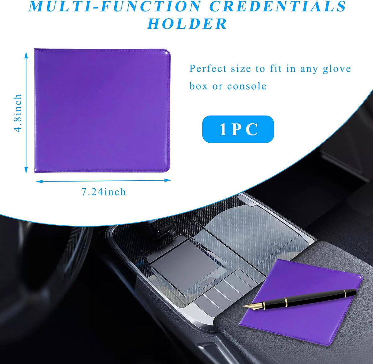 Soporte registro coche y seguro organizador guantera